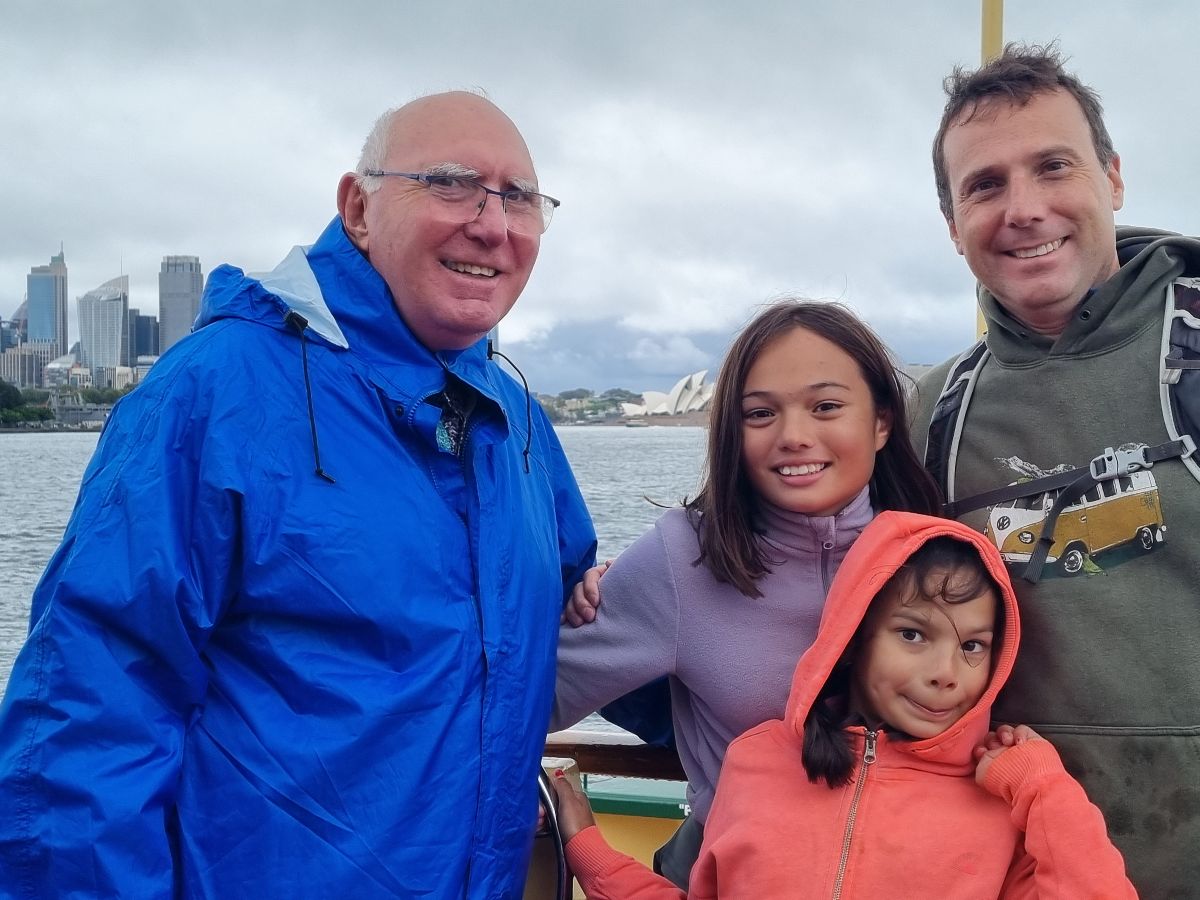 A wet ride on the ferry to Manly Beach