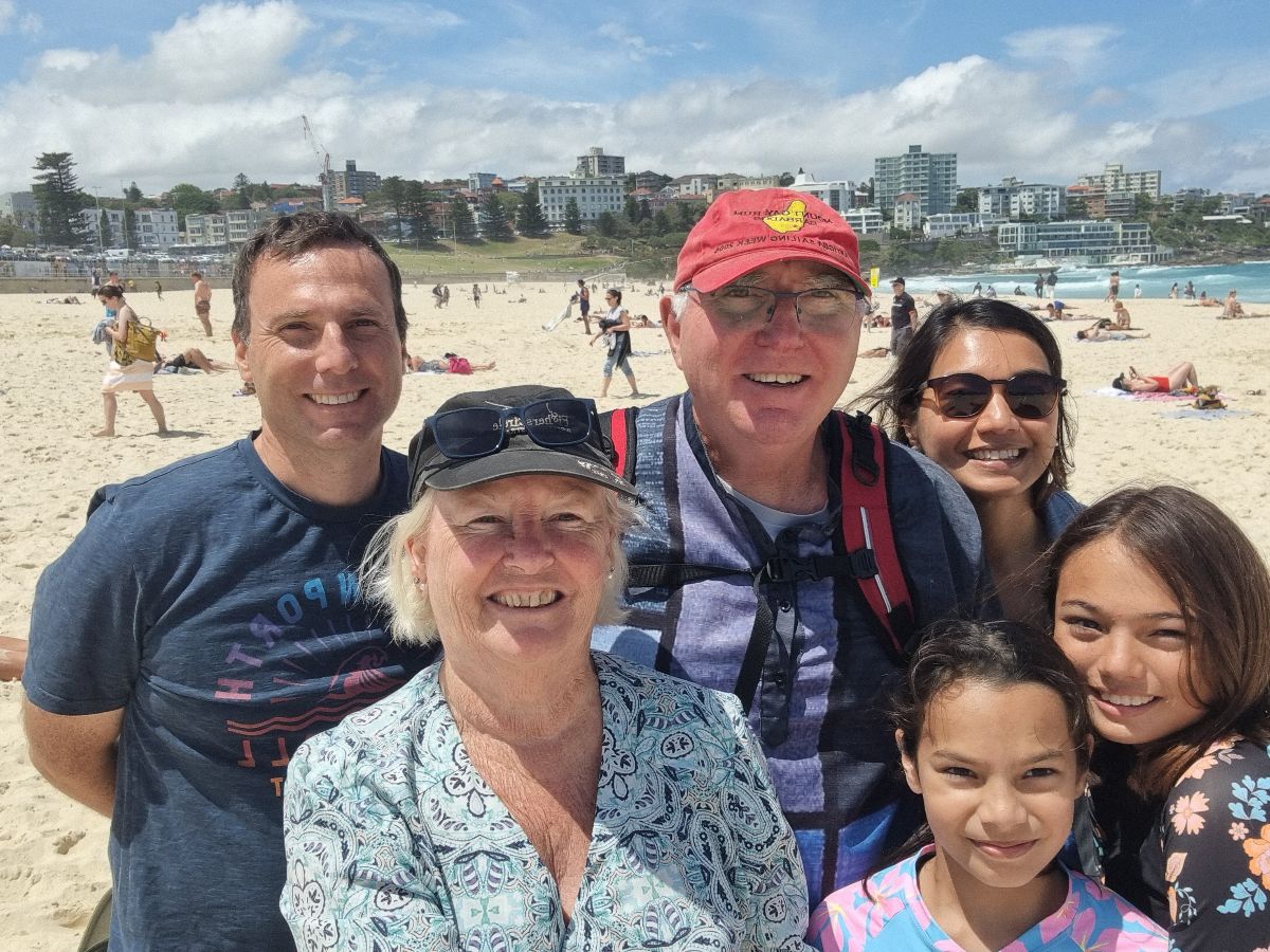 But the next day was sunny at Bondi Beach