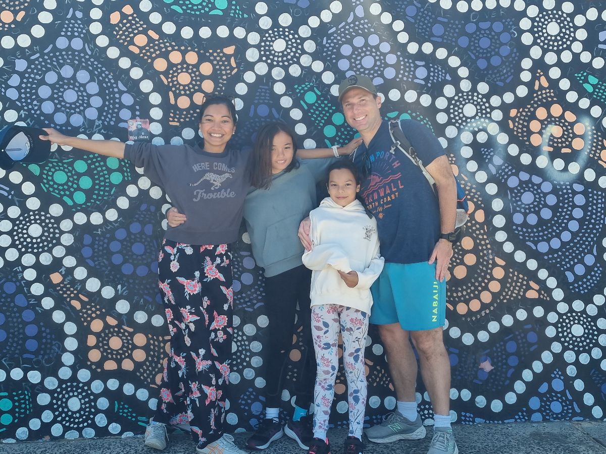 Rob & Jas and the girls came to stay from the UK