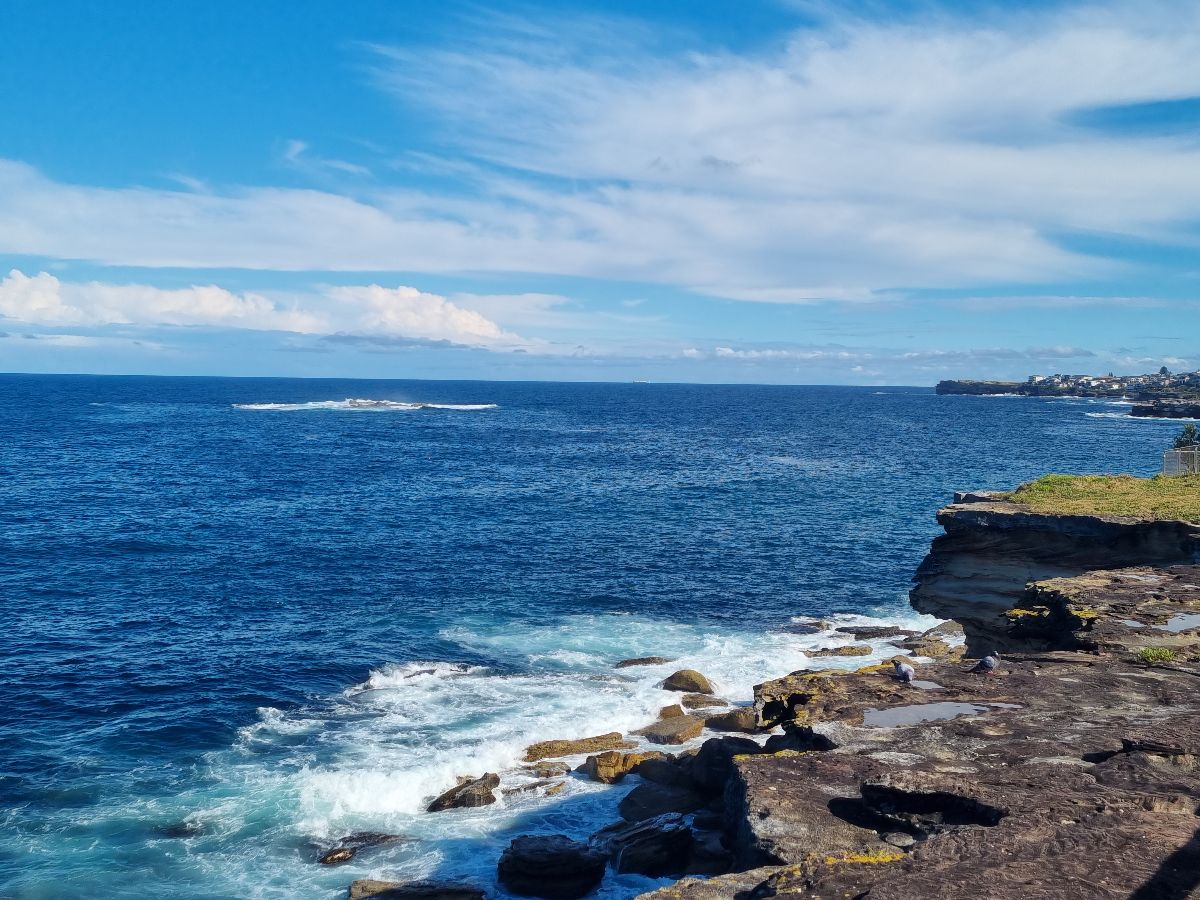 Rob, Jas and the girls walked from Bondi to Coogee Beach!