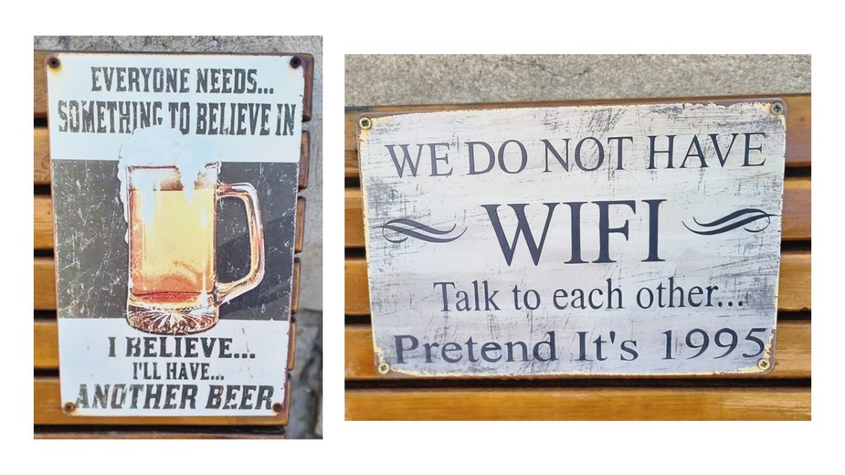 We loved these signs!