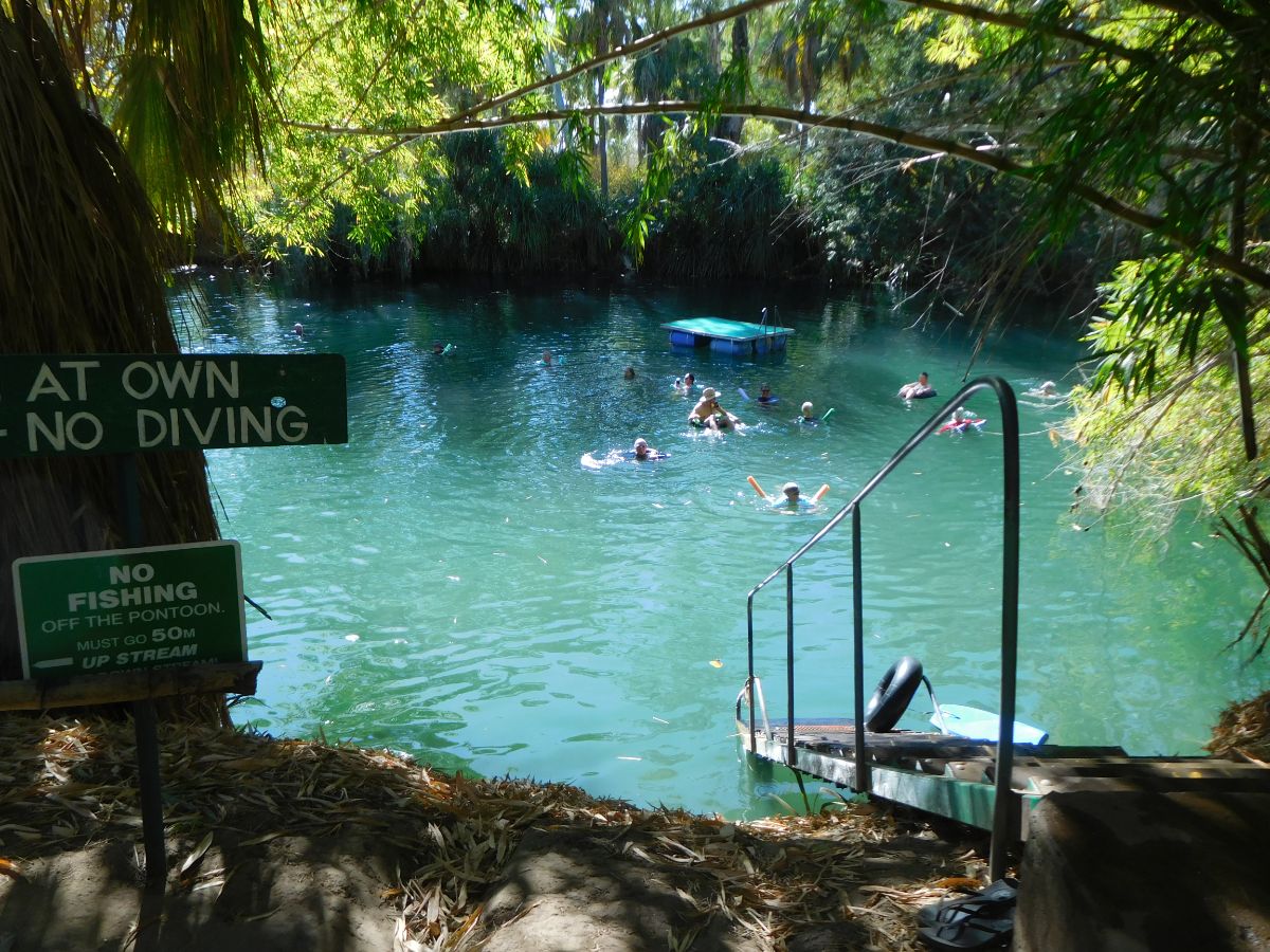 And a cooling swim