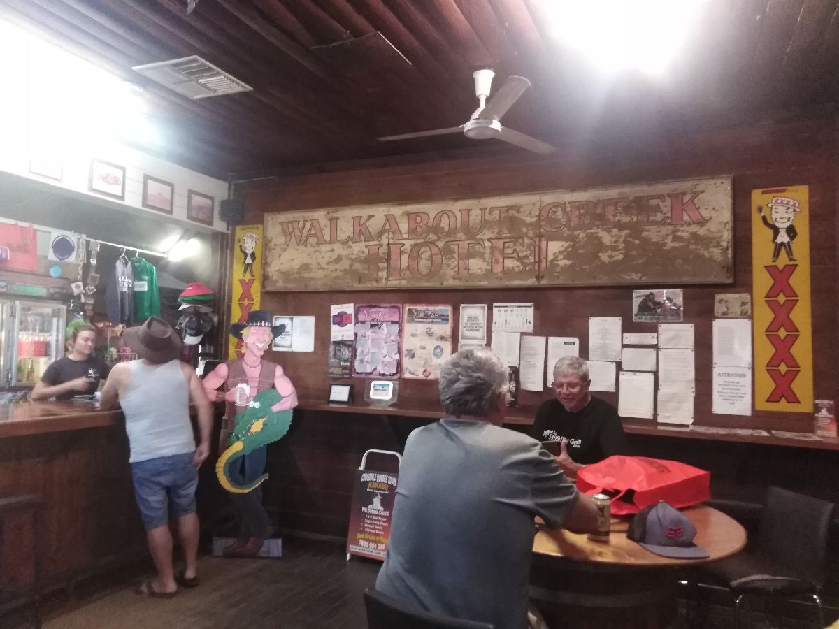 We stopped at the Walkabout Creek Hotel