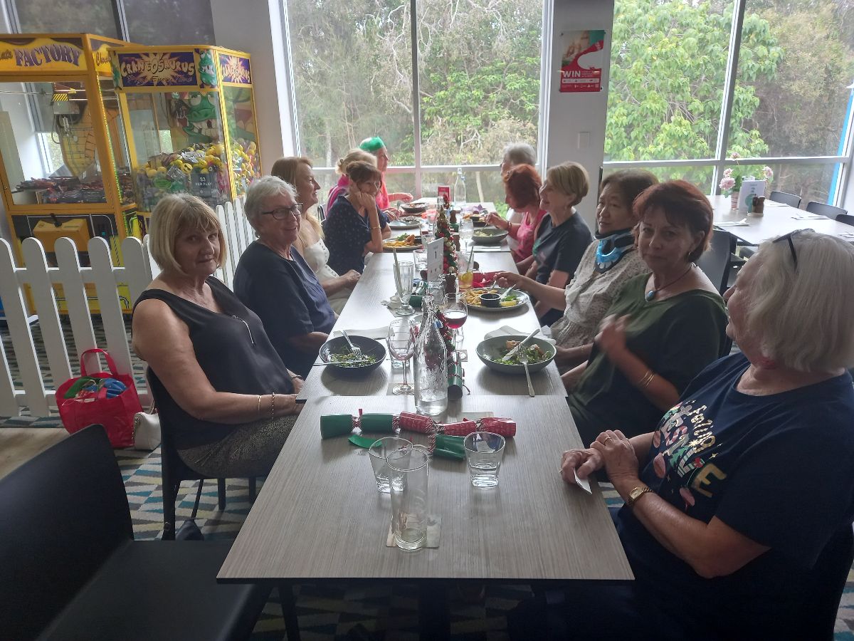 Our yoga group Xmas party