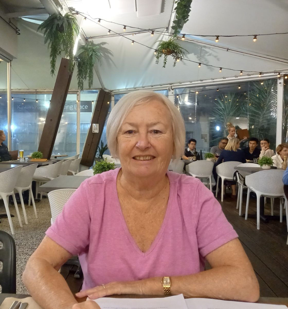 Celebrating Christine's birthday