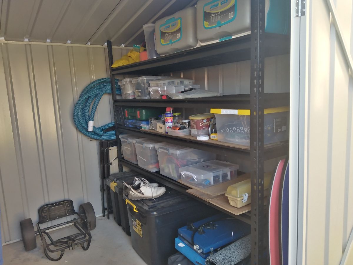 Inside the Tool shed
