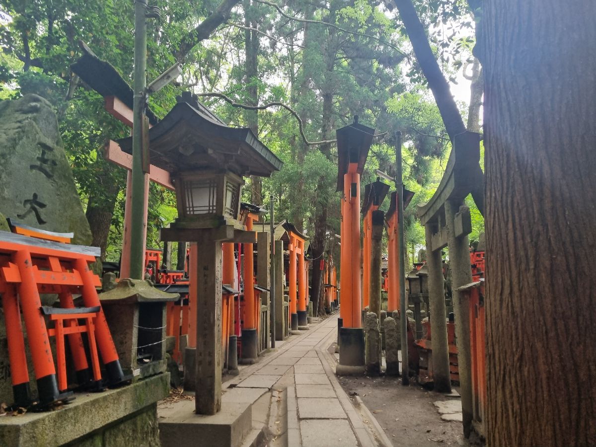 We walked to the shrine at the top.