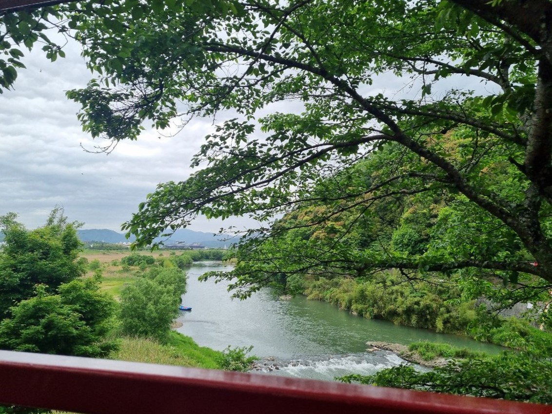 The Sagano Romantic Railway.
