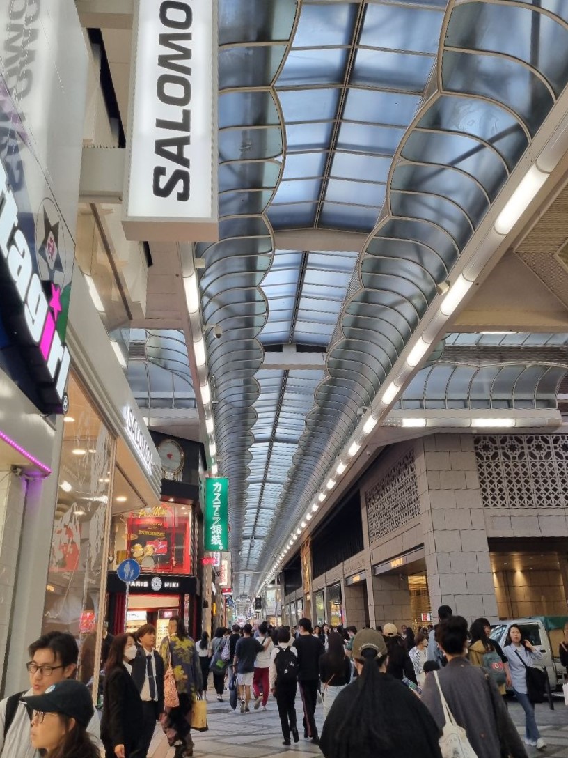 Huge malls in Osaka