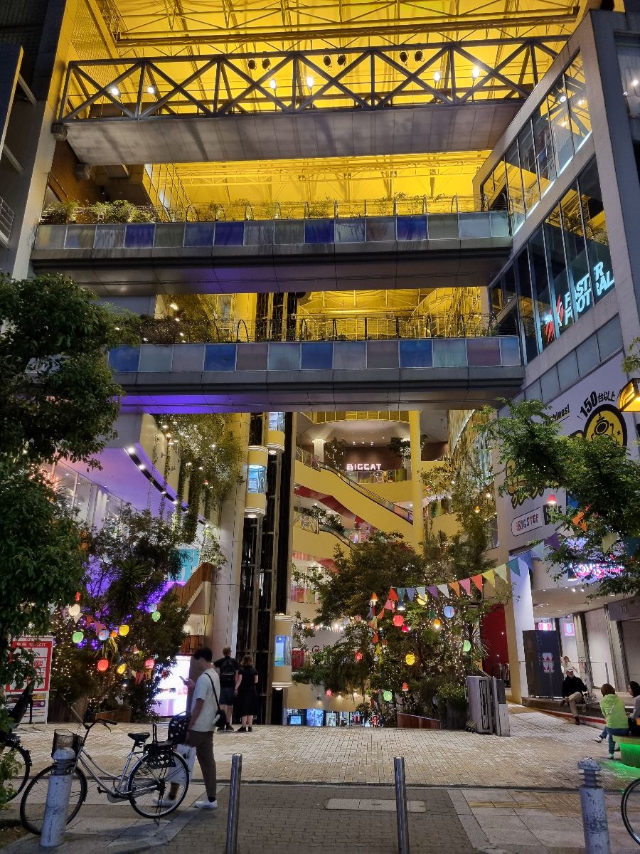 Huge malls in Osaka