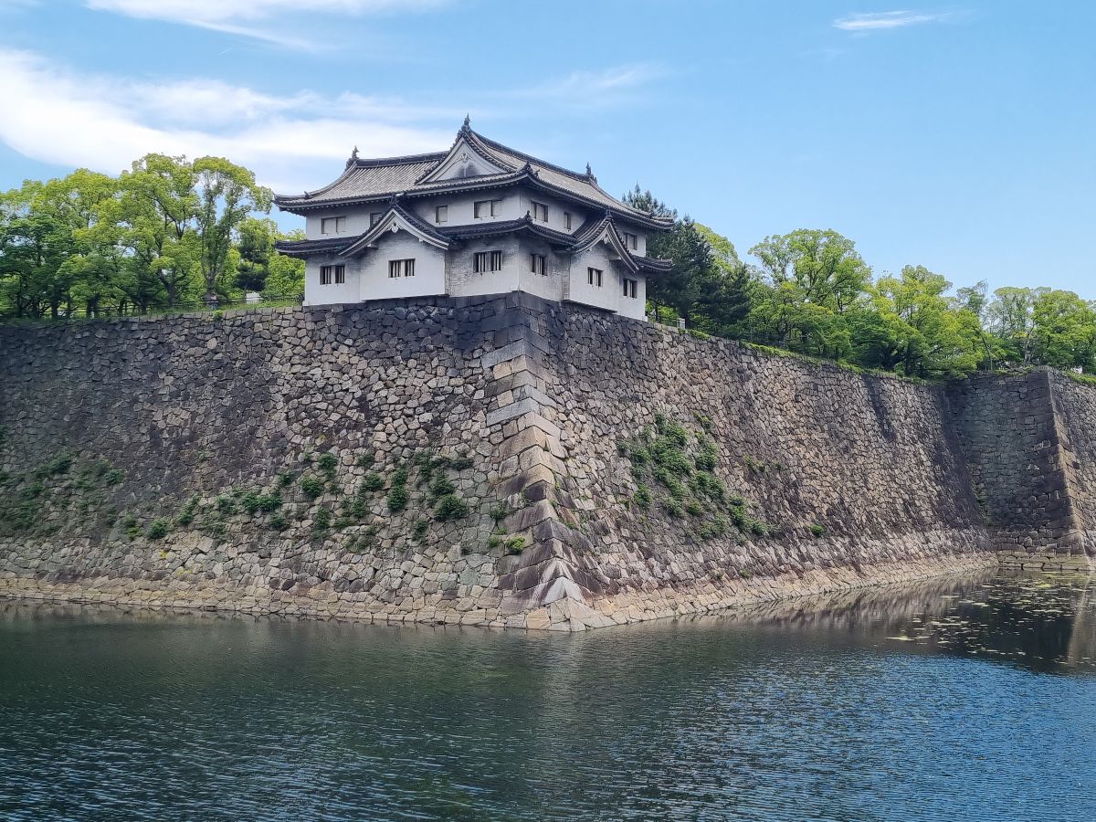 Osaka Castle moat.