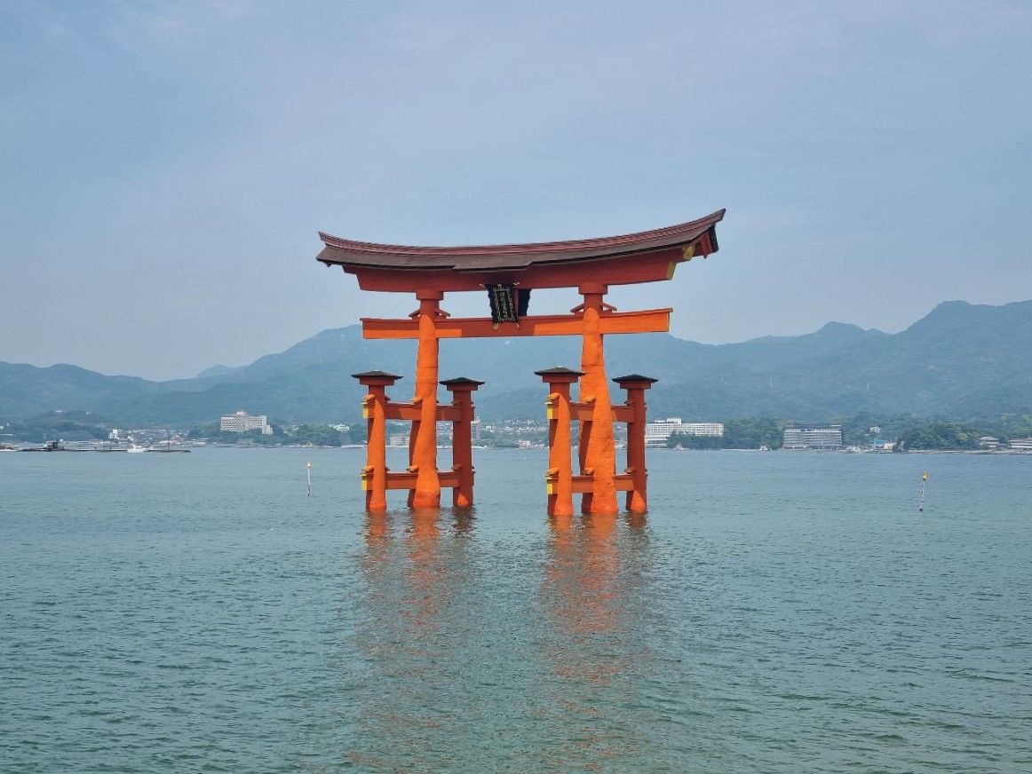 With its iconic tori gate