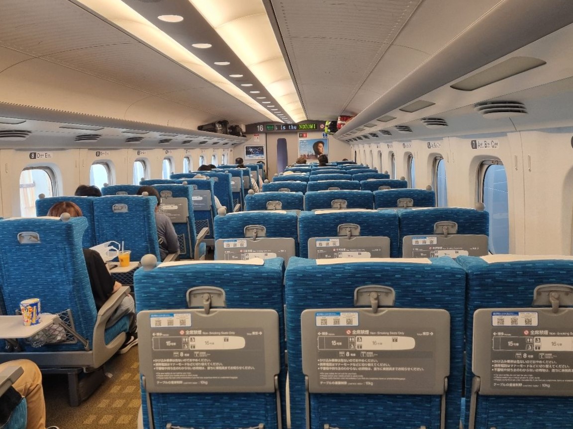 Then the high-speed train back to Tokyo.