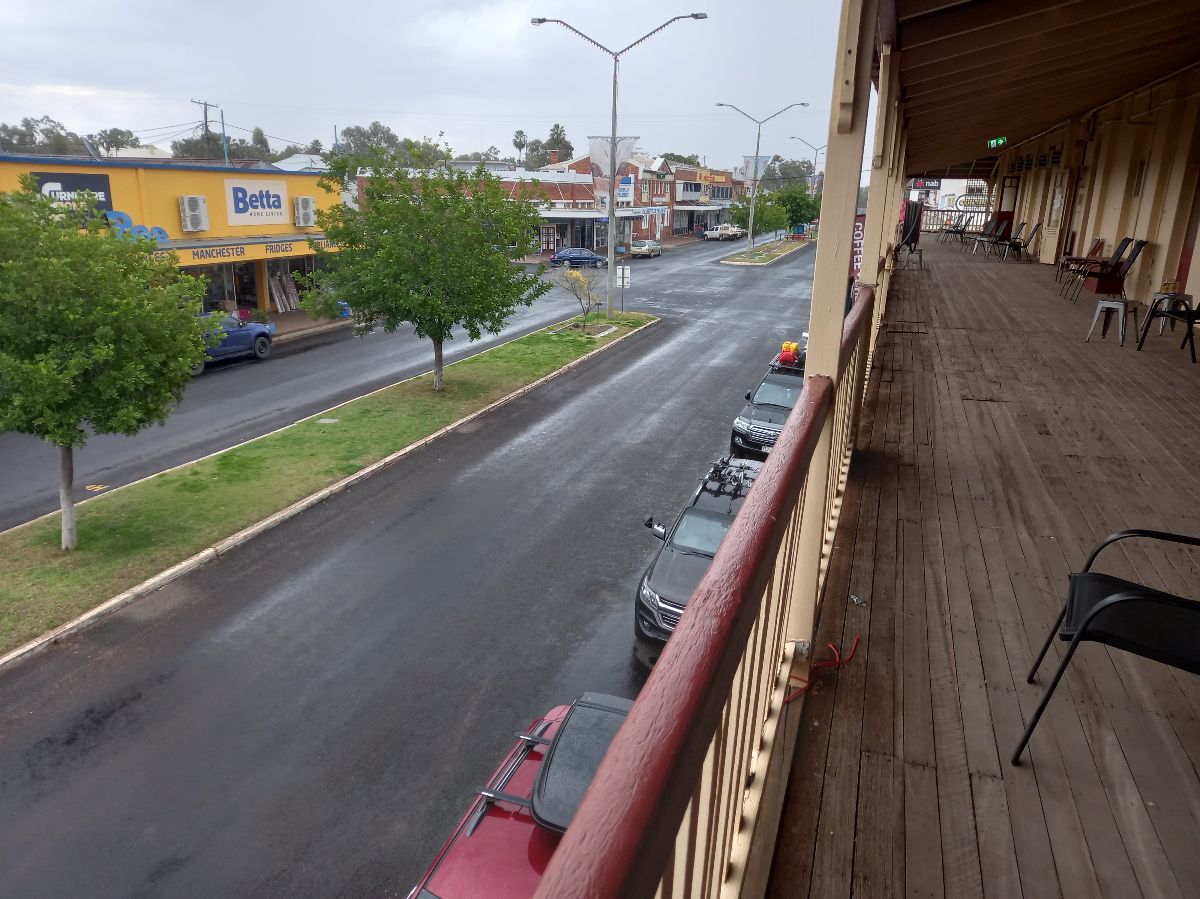 View from the balcony one way...