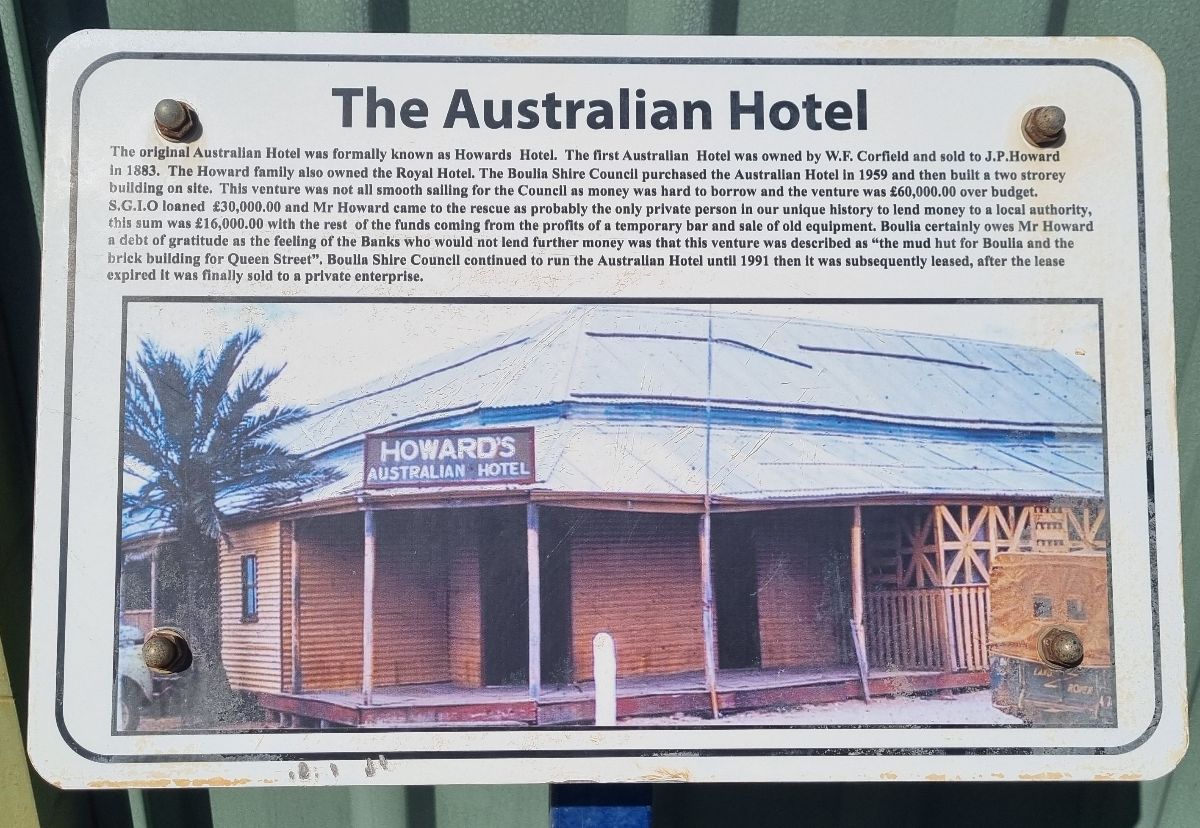 Stayed at the Australian Hotel in Boulia for 2 nights.