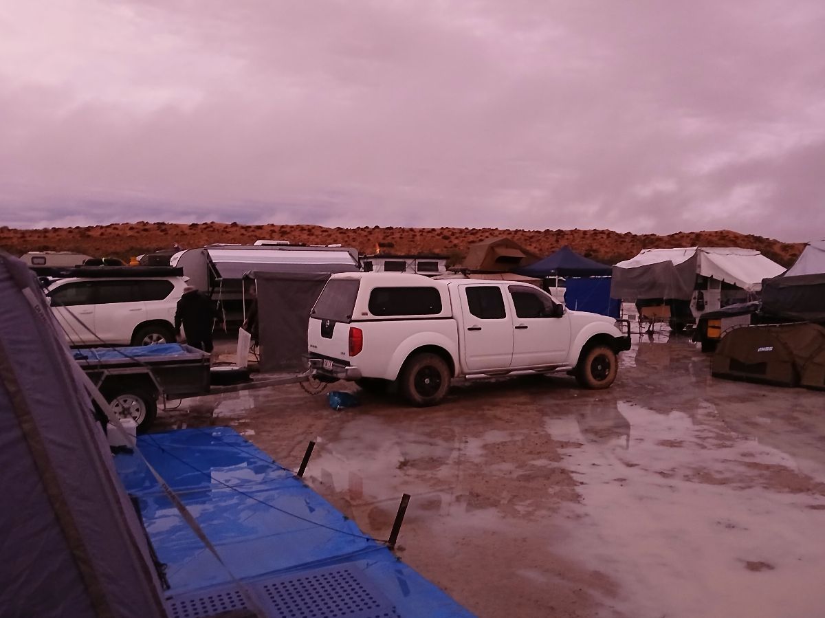 Then the heavens opened.