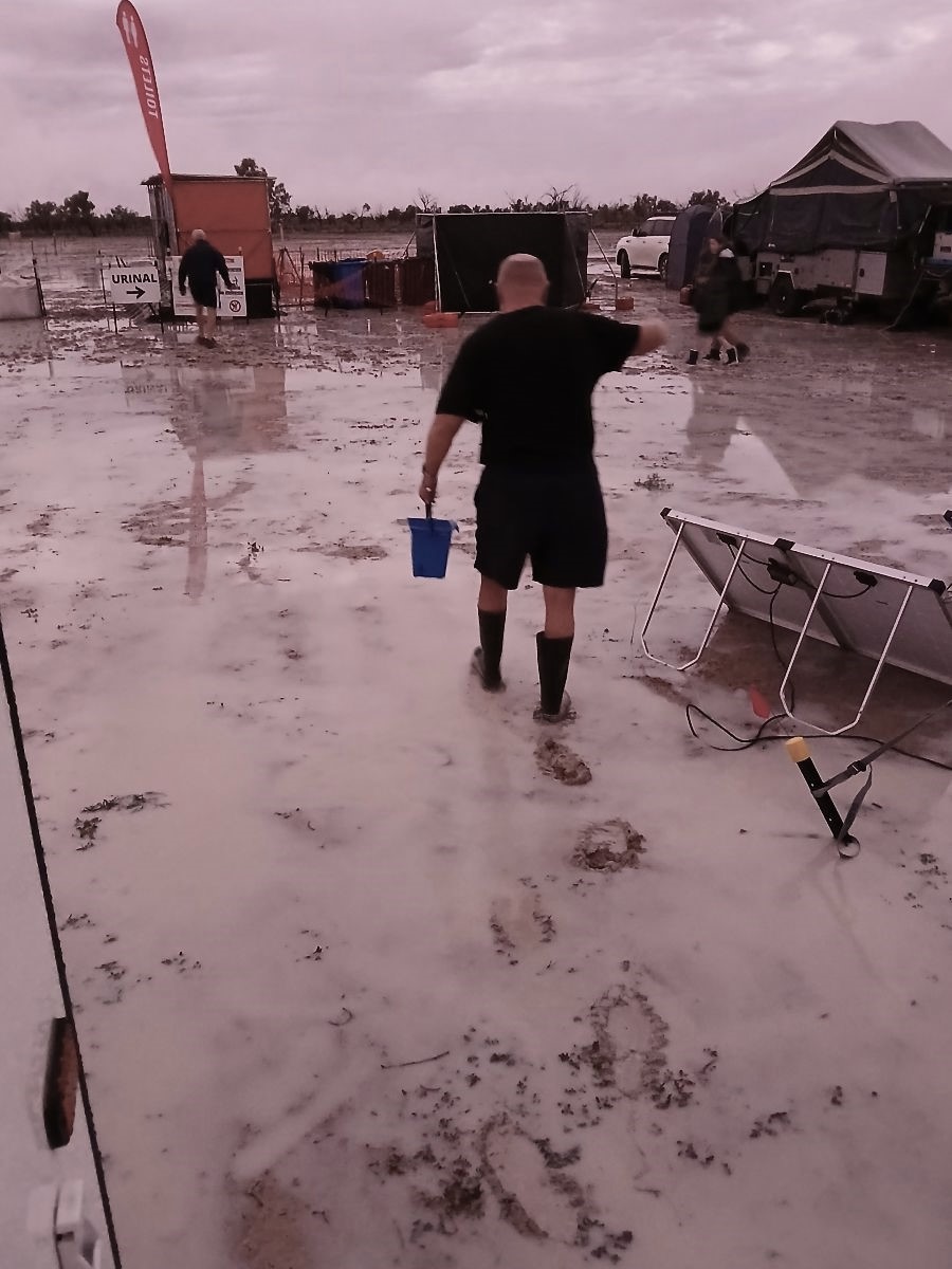Then the heavens opened.