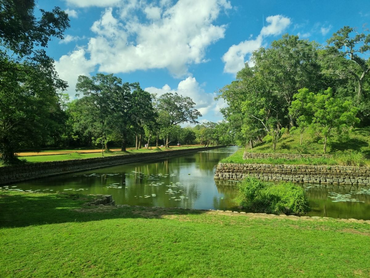 Moat surrounding the fortress.