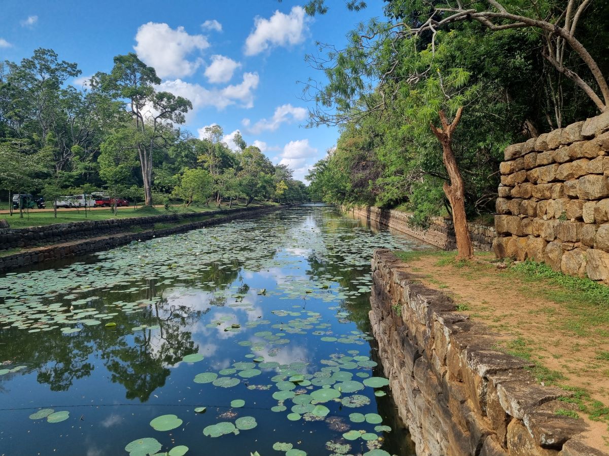 Moat surrounding the fortress.