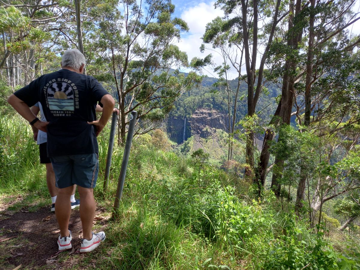 Hiking on the Scenic Rim area of Queensland.