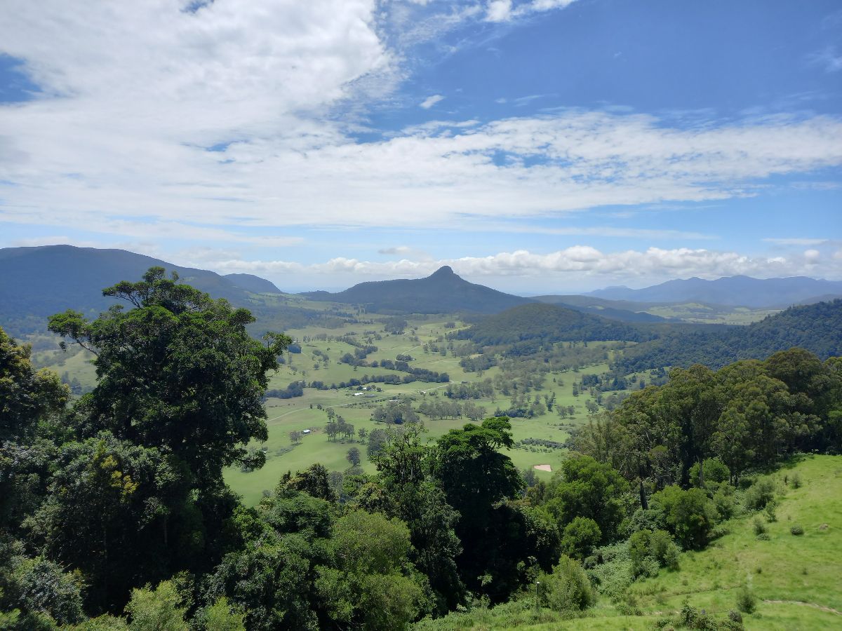 Hiking on the Scenic Rim.