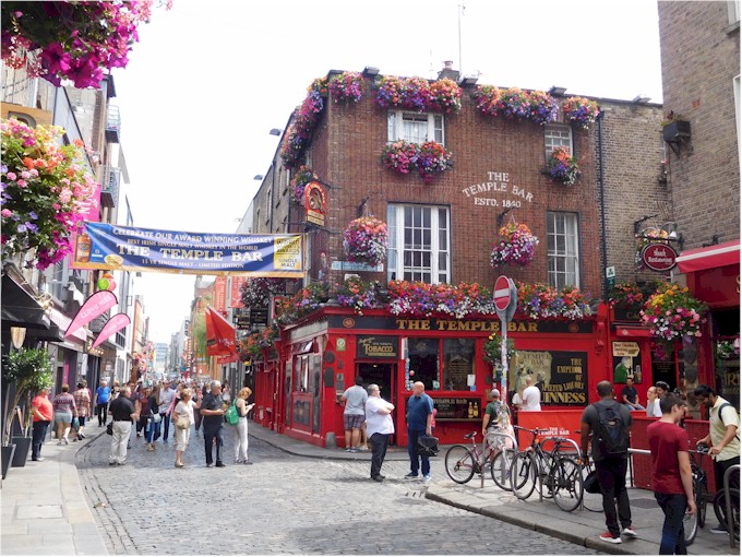 In Dublin - at Temple Bar.