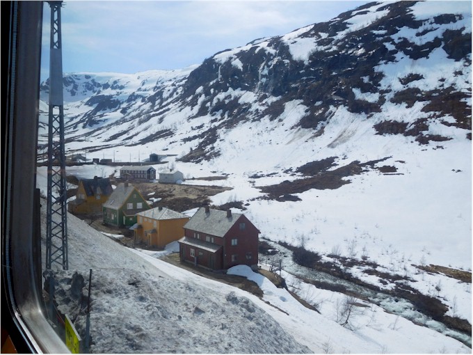 You can see that there was still a lot of snow around, despite being May!