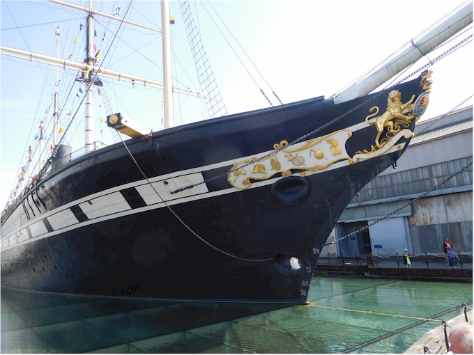 The SS Great Britain in its dry dock in Bristol...