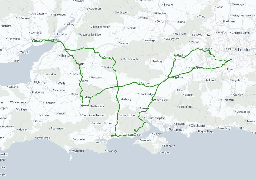 Our total trip in the UK! 