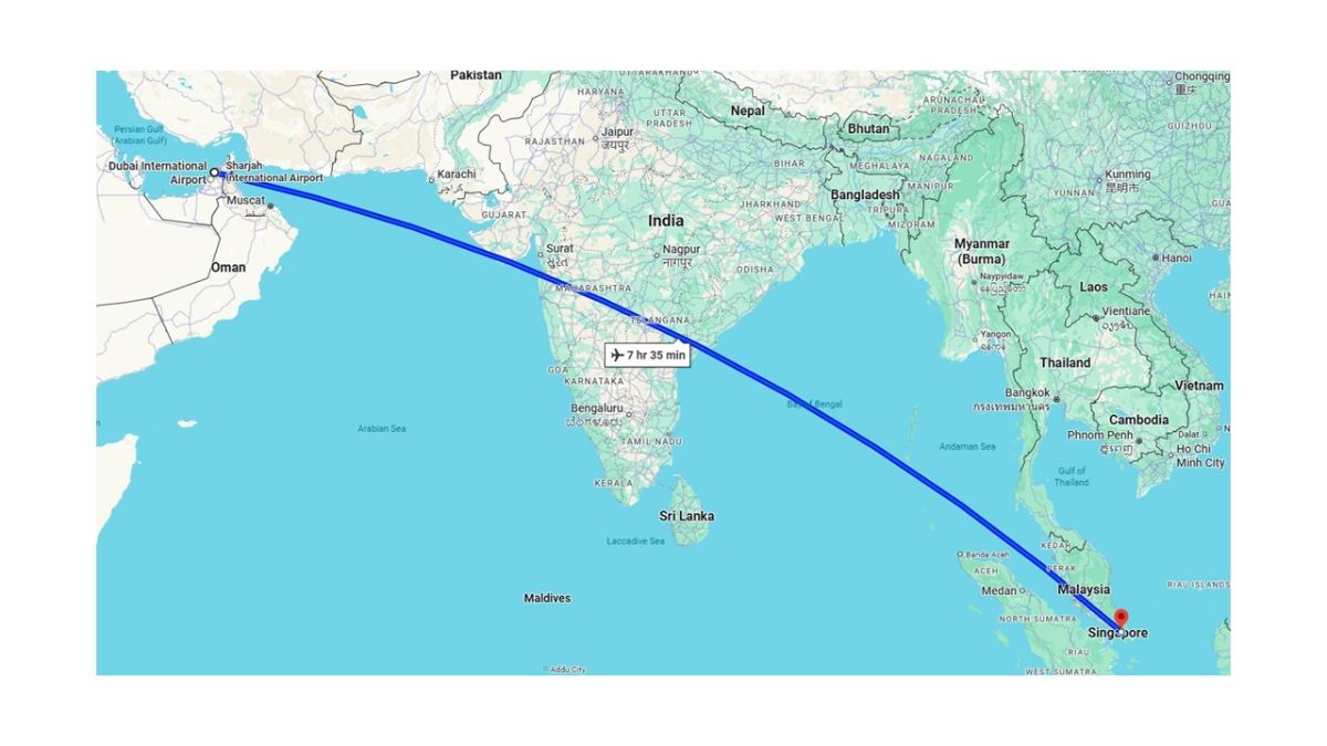 ... flight to Singapore
