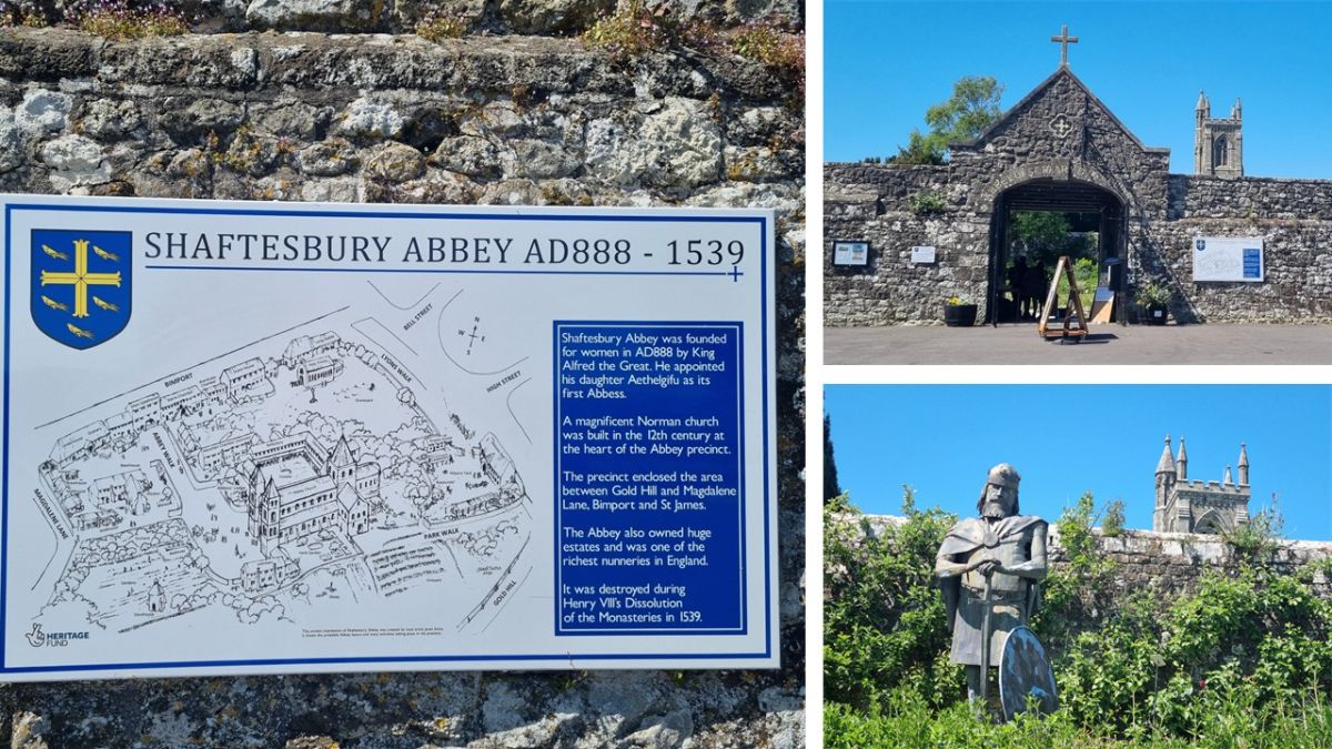 We stopped at Shaftsbury on our way to Wales.
