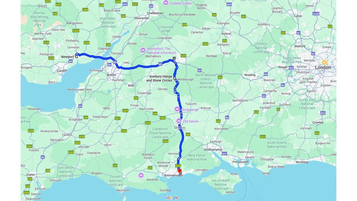 Then it was back towards Bournemouth