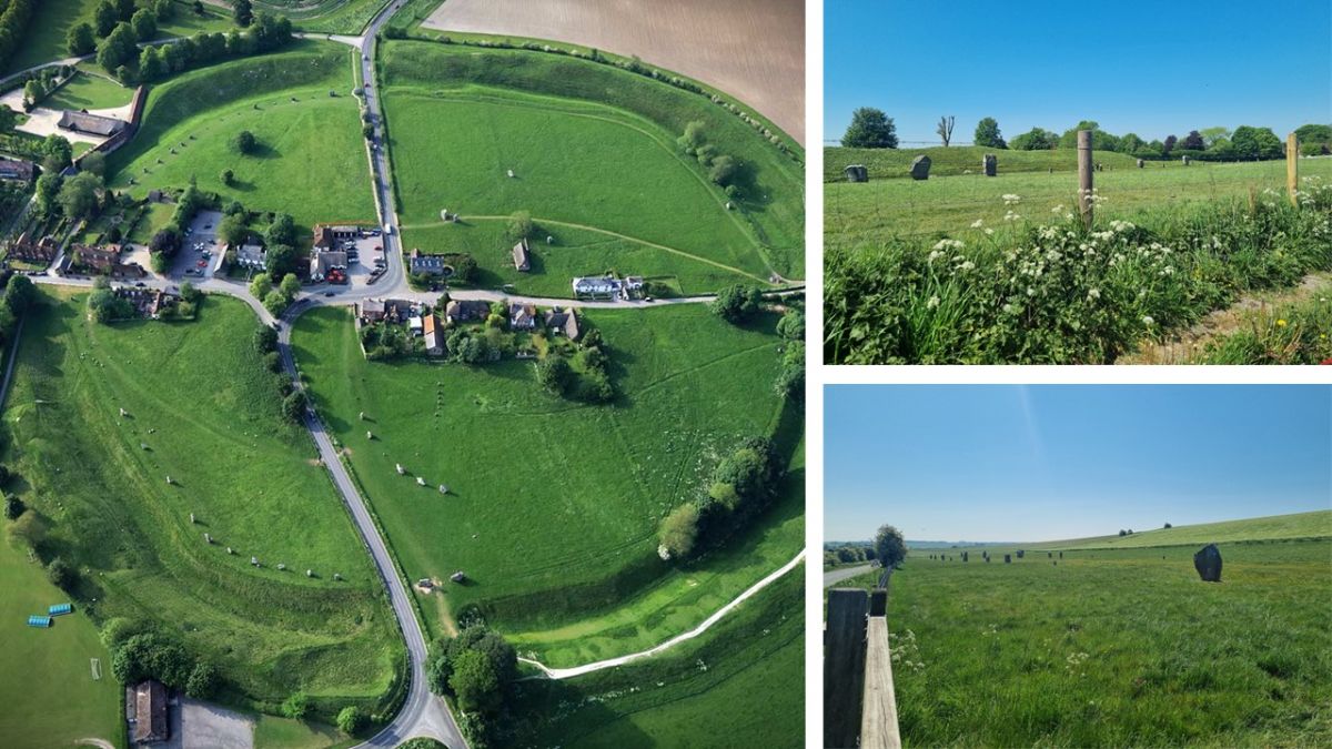 With a stop at the Avebury Rings, Wiltshire