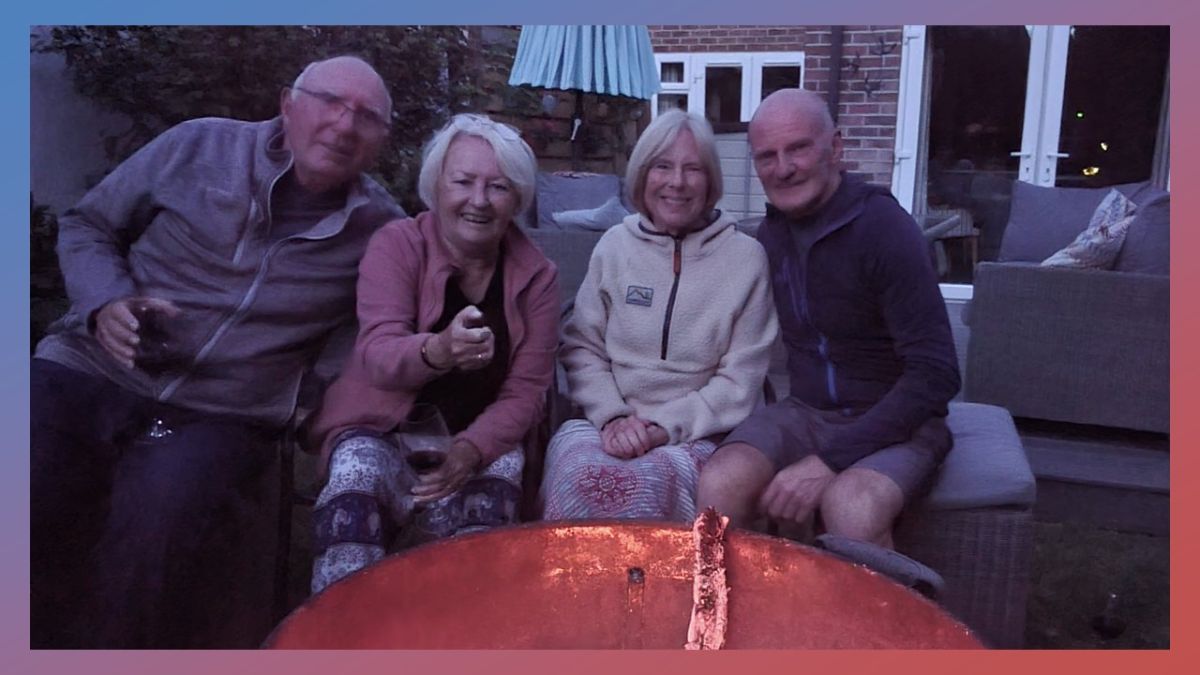 To visit friends Shirley & Doug