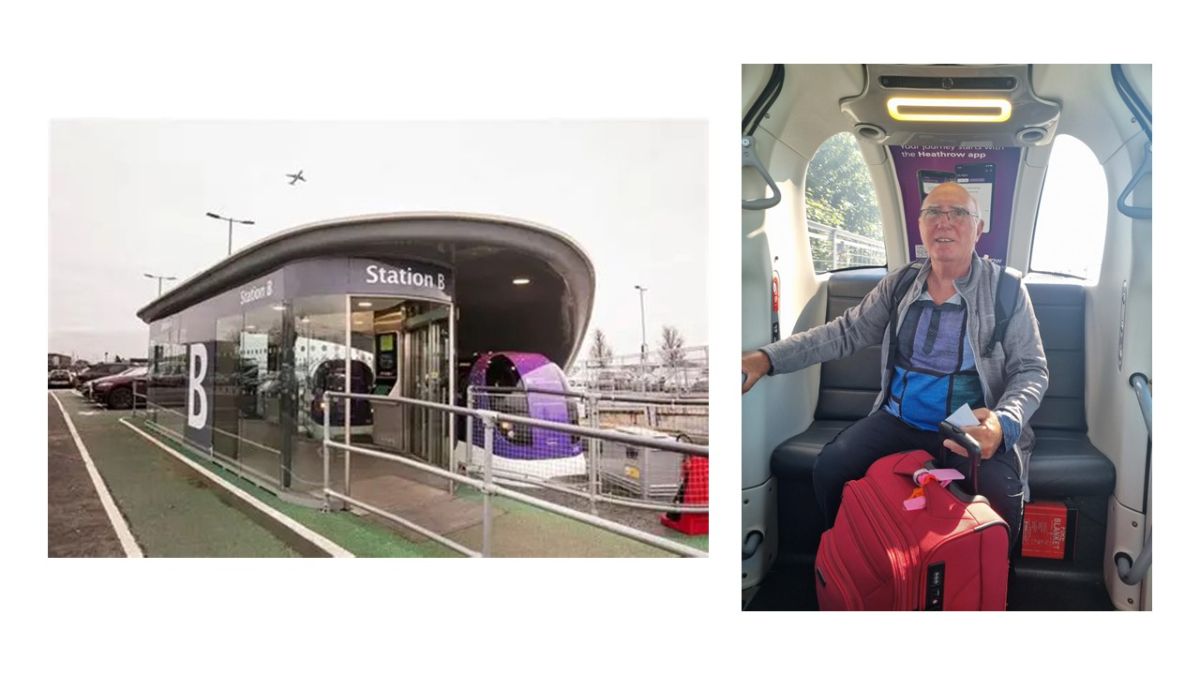 Convenient 'Pod' monorail to Heathrow T5 