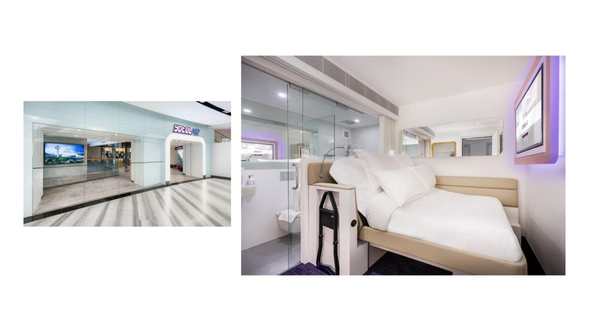 The Yotelair Hotel in Singapore Airport
