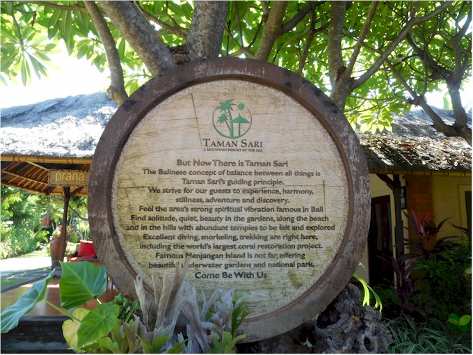 The Taman Sari Resort was idyllic...