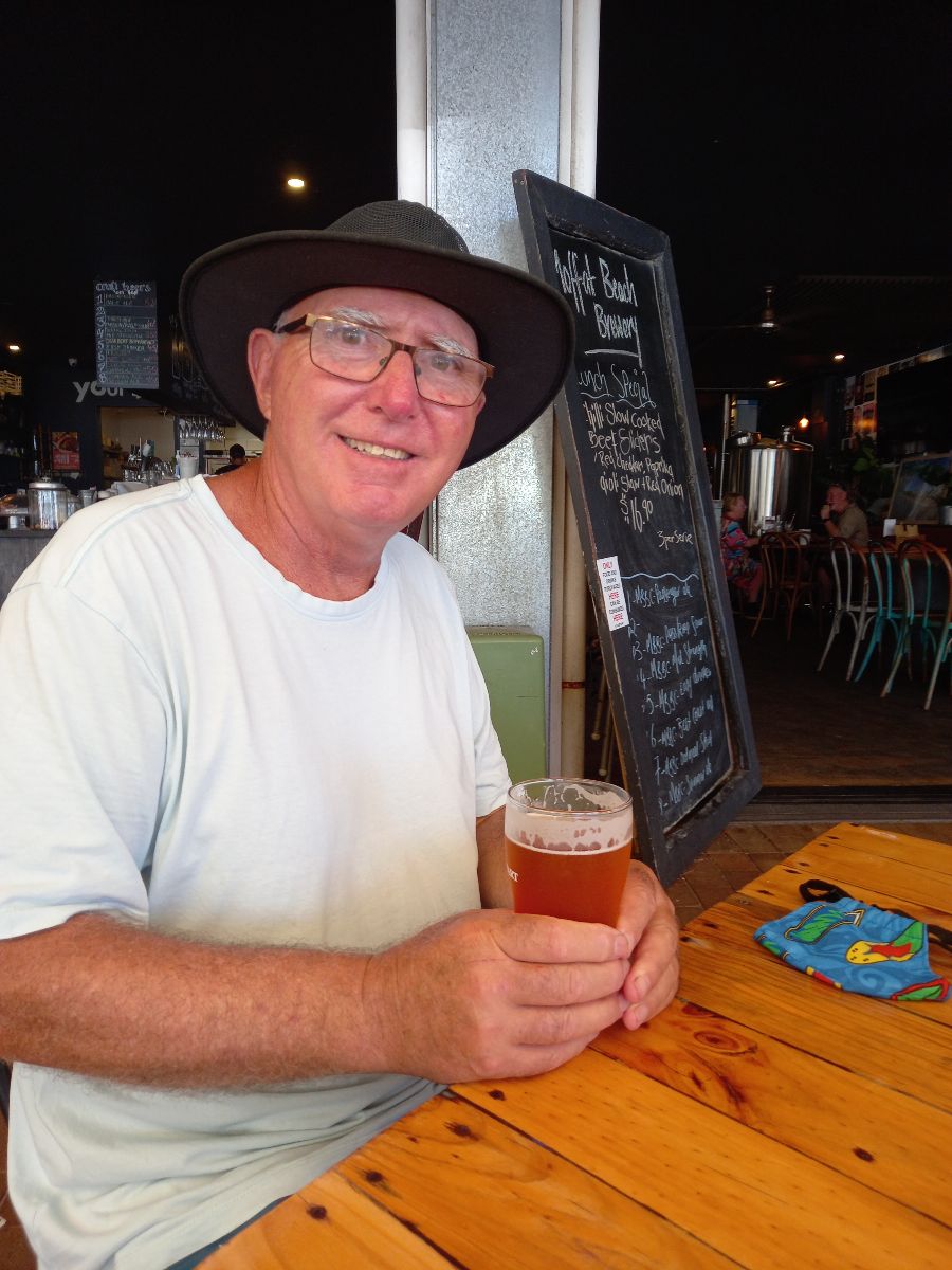And celebrating with another beer!