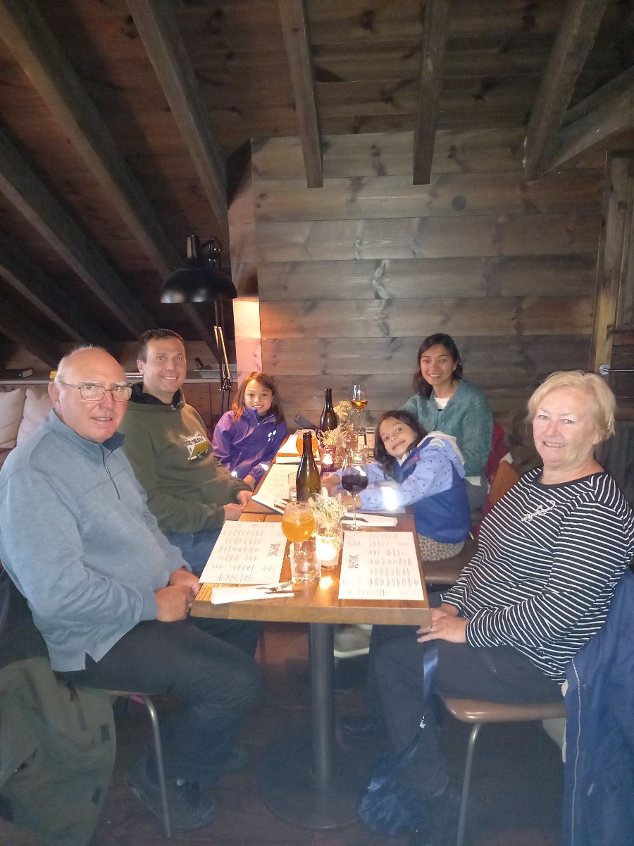 Lovely dinner on our first evening.