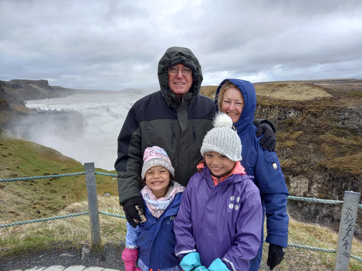 At Gulfoss Waterfall
