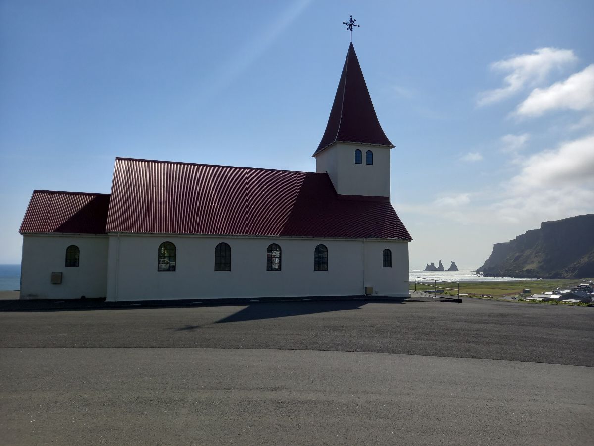 We drove along the south coast to Vik