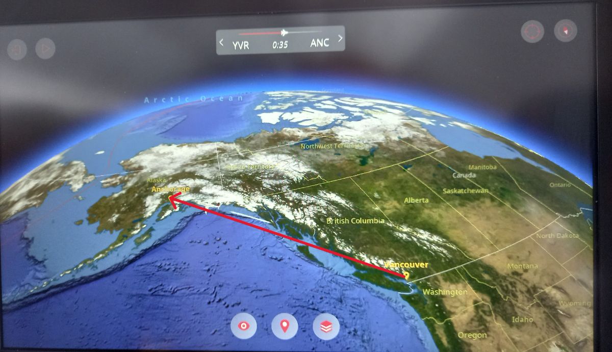 Then we flew to Anchorage, Alaska