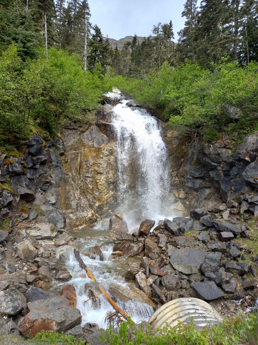 Cycling down the Klondike Highway
