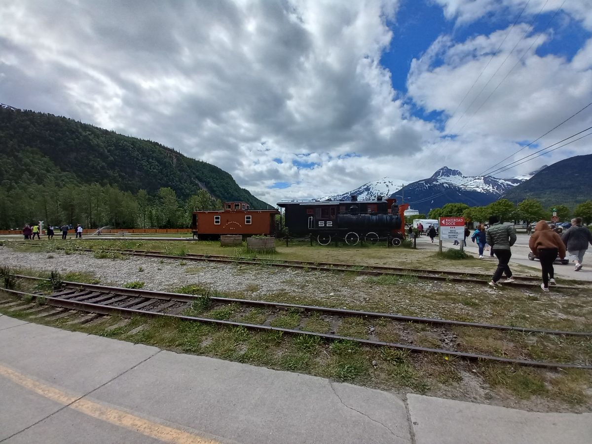 An old railway carriage in Skagway