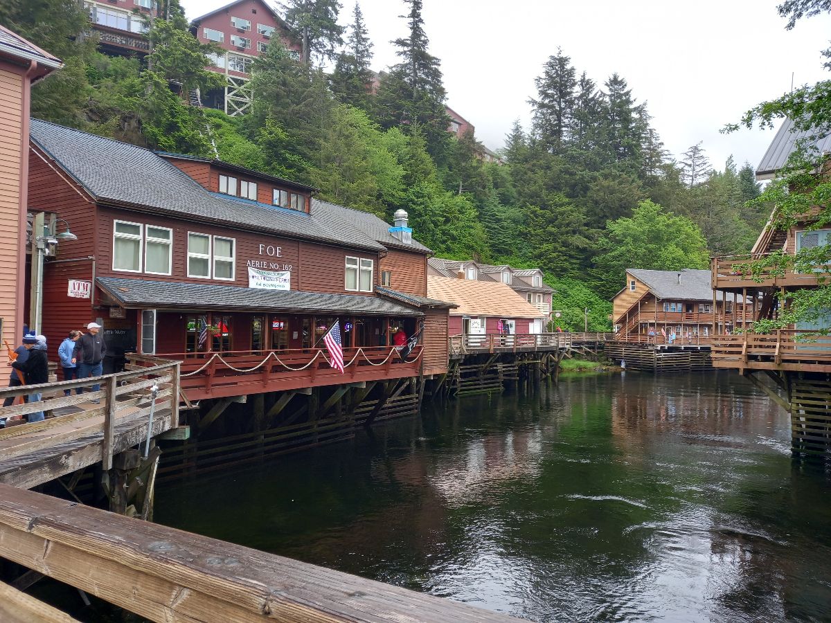 The Ketchikan Creek runs through town