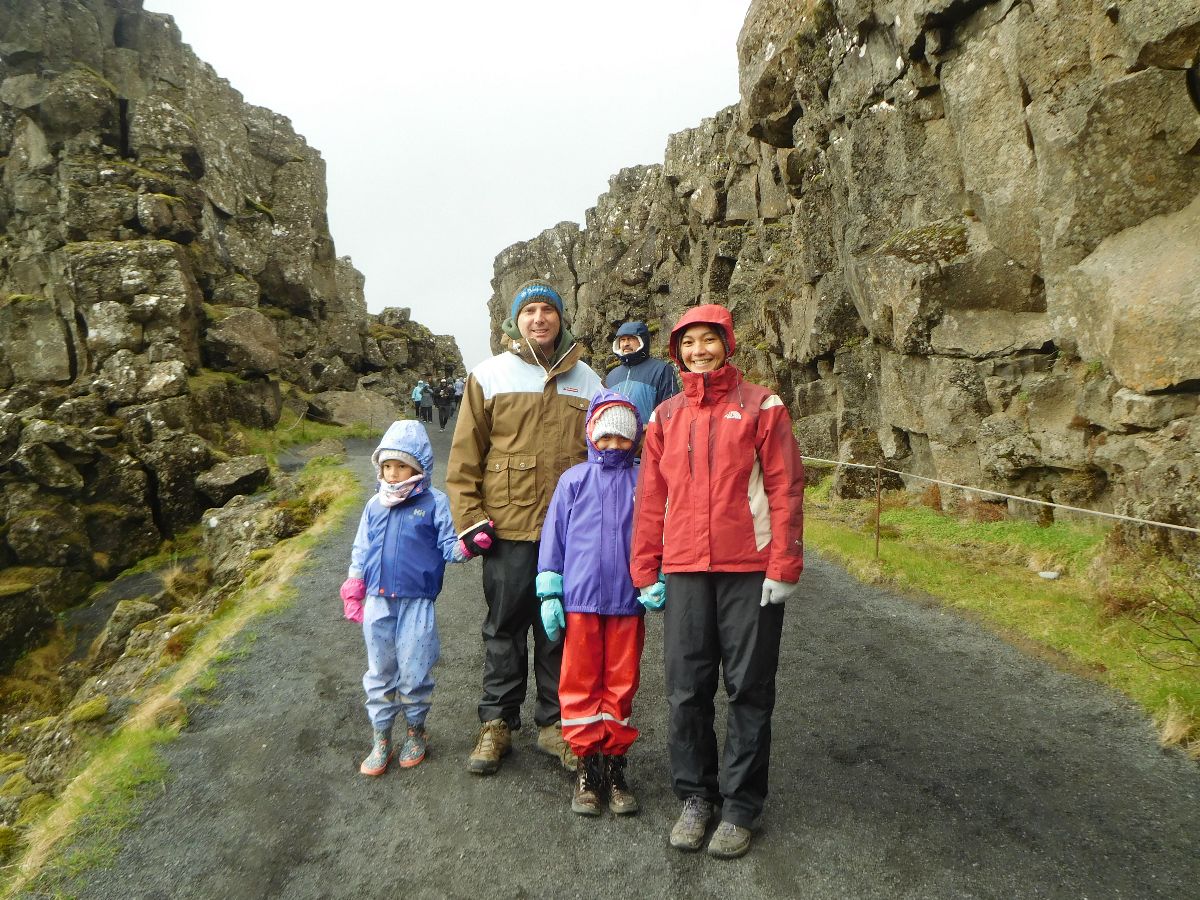 The rift valley where the Eurasian plate meets the North American plate