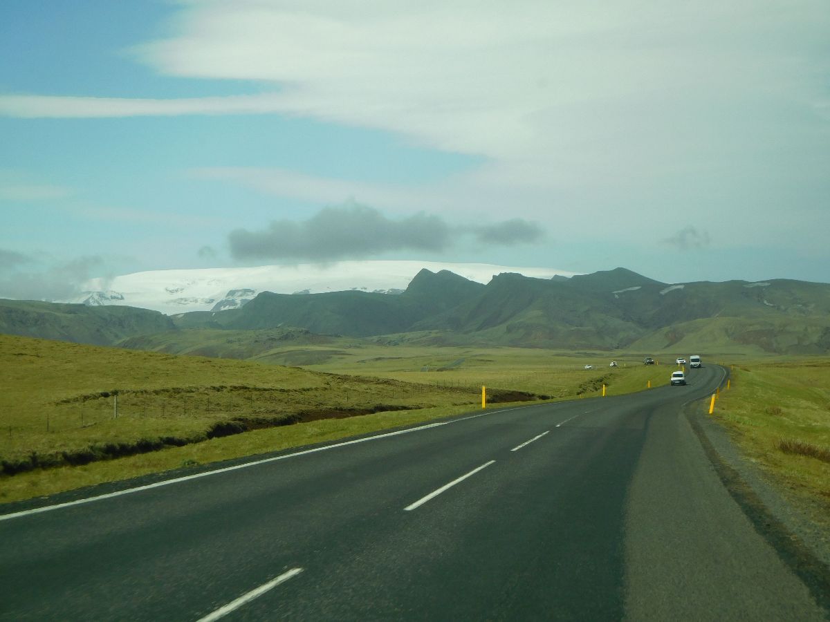 We drove along the south coast...