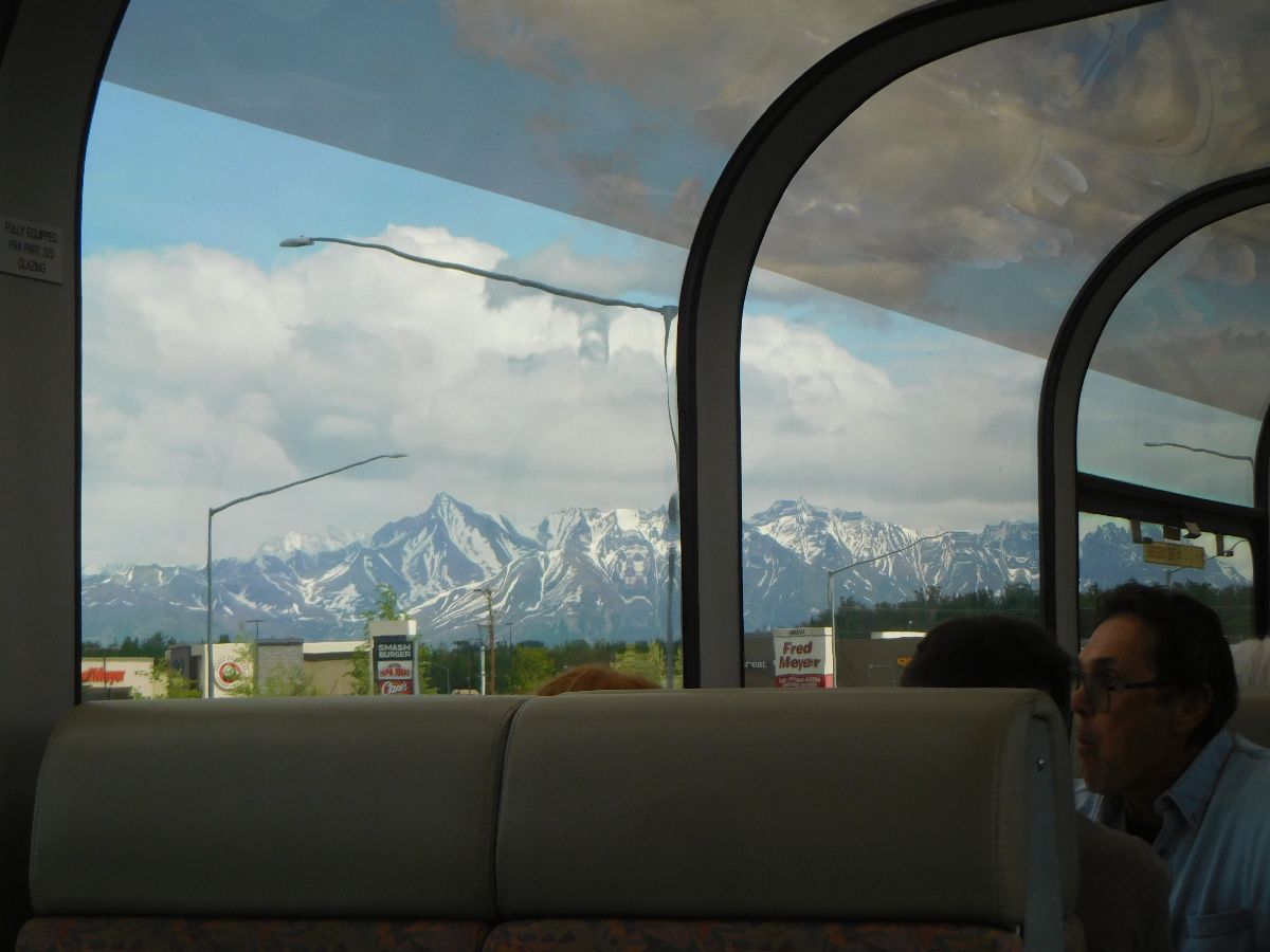 With one of those panoramic viewing carriages