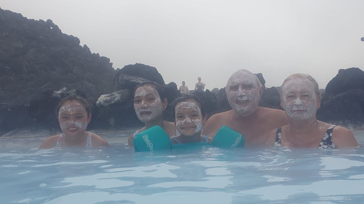 Mud packs on...