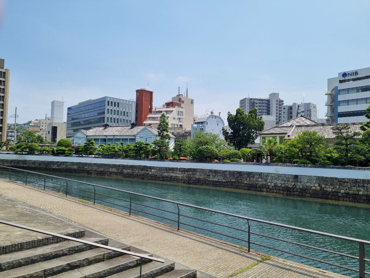 Dejima - where the foreign traders were allowed.